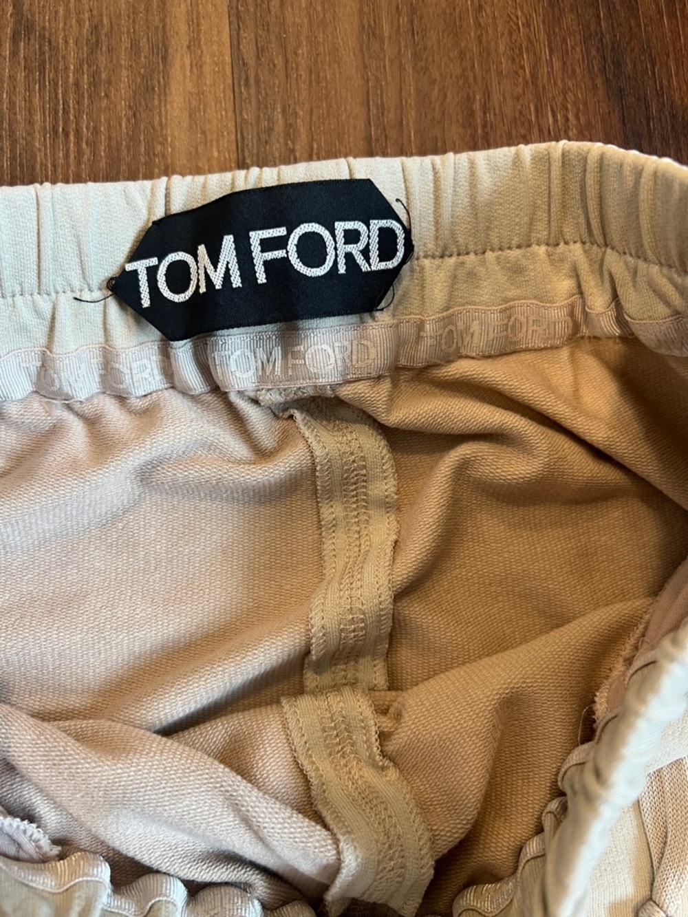Tom Ford Cream Drawstring Pencil Skirt - Picture 2 of 8